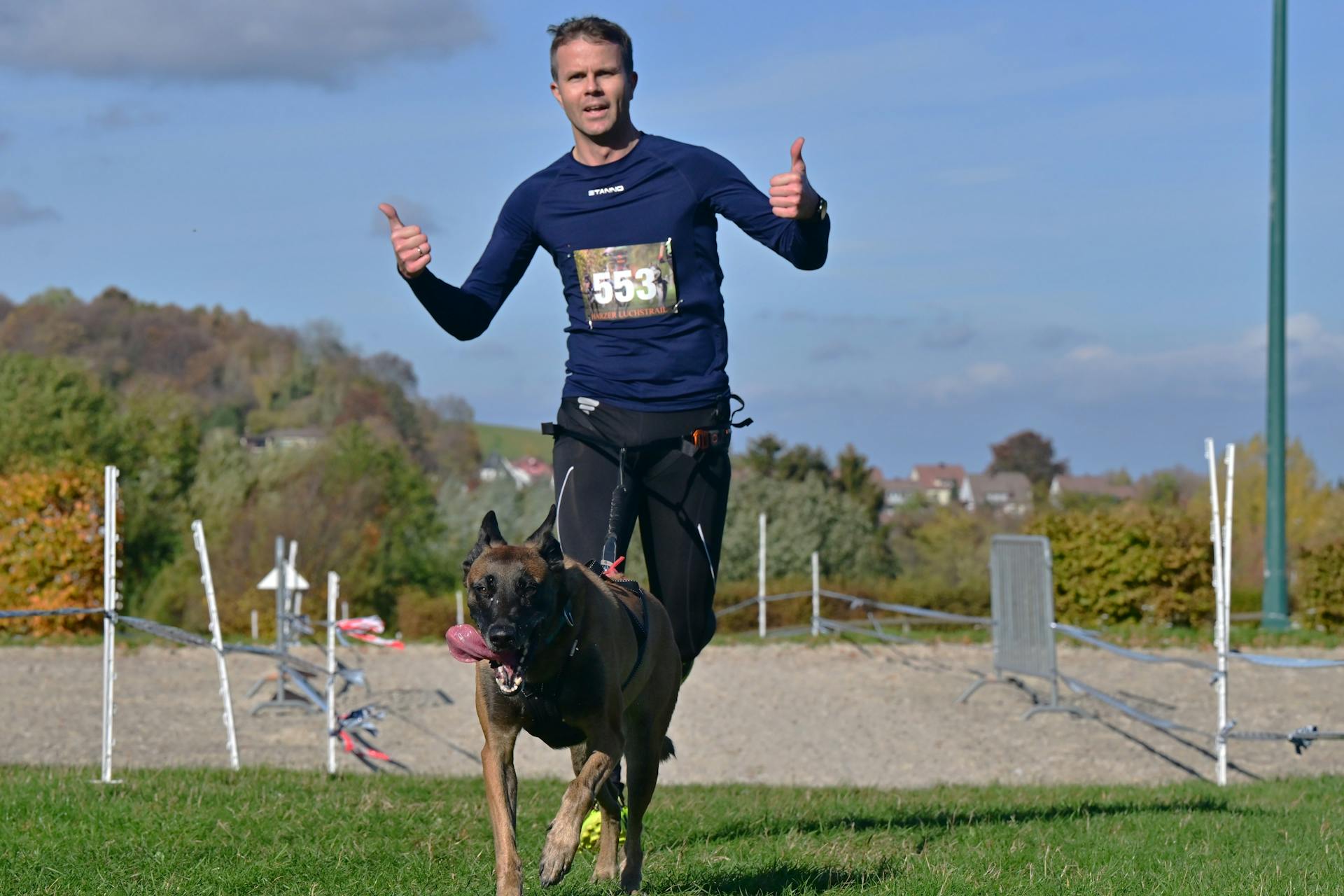 Mensen die honden trainen