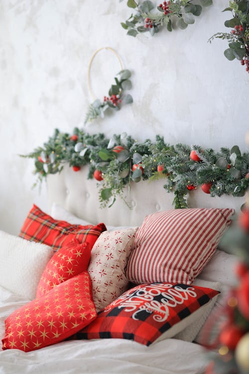 Christmas Decorated Bed