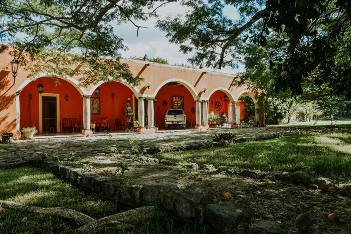 Rustic hacienda with arches