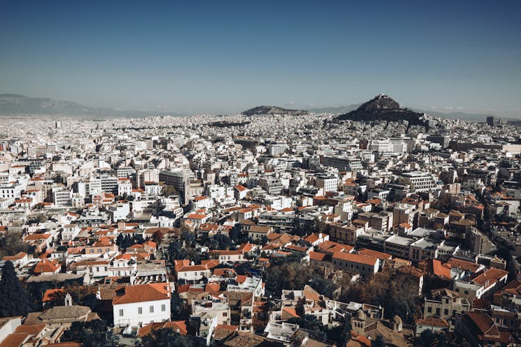 Aerial View Of Athens, Greece