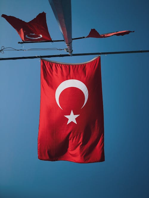 Fotos de stock gratuitas de asta de bandera, bandera turca, banderas