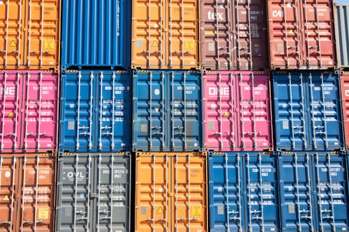 Imagine de stoc gratuită din container de transport maritim, container port, containere