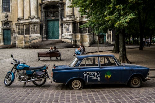 利沃夫, 復古車, 摩托車 的 免費圖庫相片