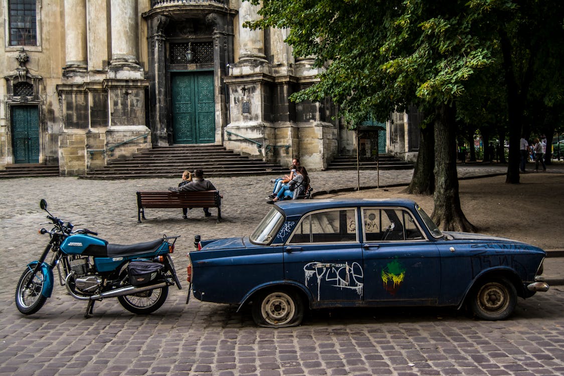 Free stock photo of car, classic car, lviv