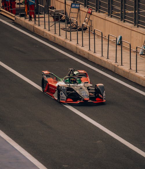 A Formula E on the Race Track 