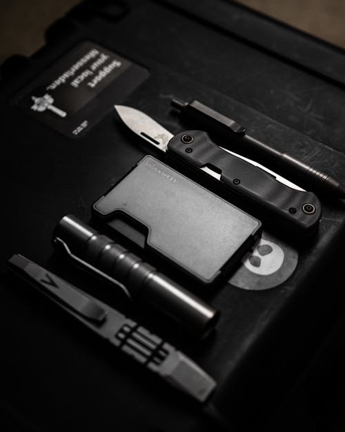 Close-up of a Set of EDC Items 