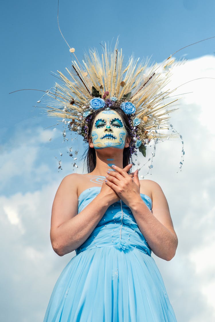 Makeup And Costume For Day Of The Dead