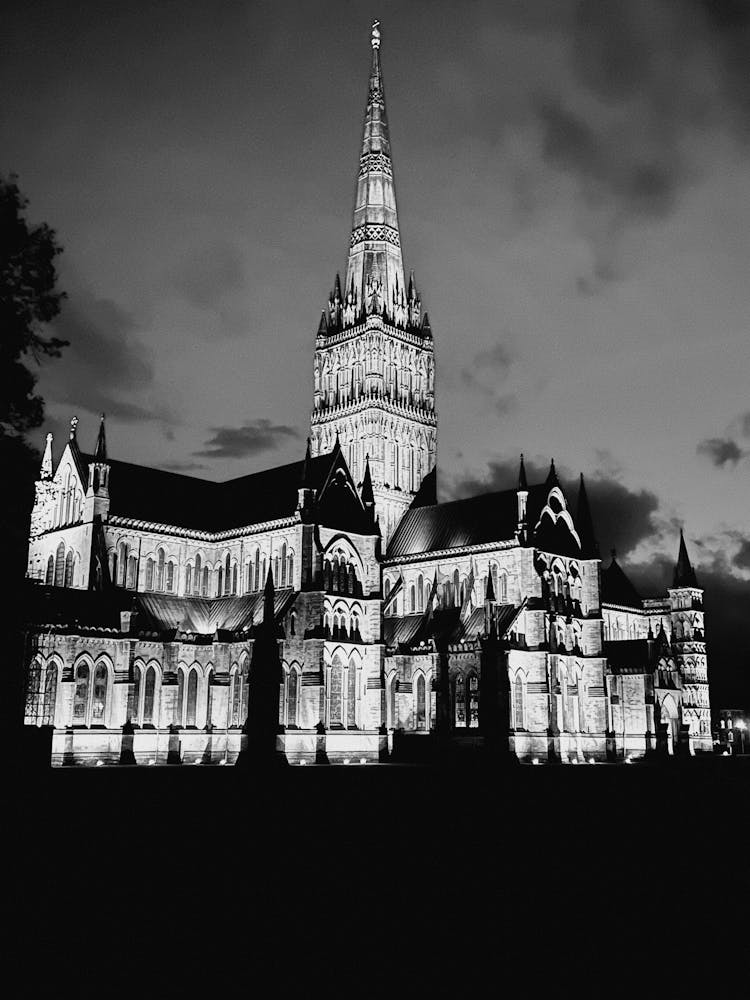 The Salisbury Cathedral In England