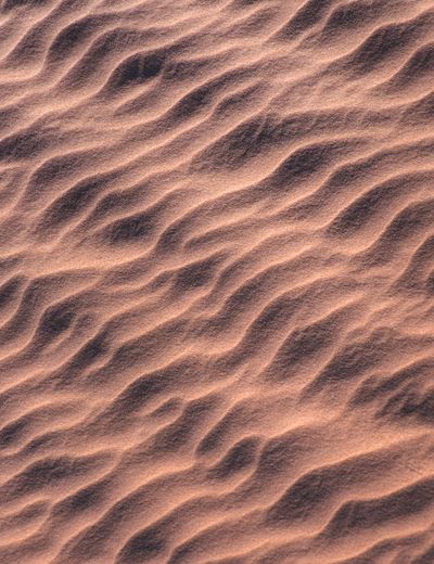 Rippled desert sand at golden hour — photo by Mostafa Ft.shots on Pexels