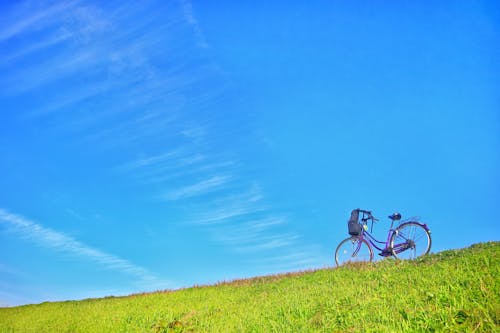 Free stock photo of bicycle, blue sky, clear