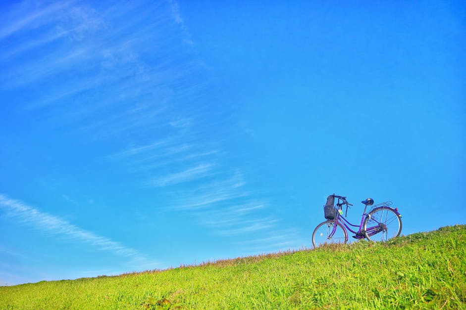 Free stock photo of bicycle, blue sky, clear