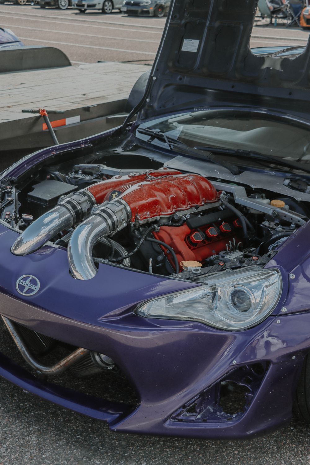 Well Tuned Engine Engine in Tuned Car · Free Stock Photo