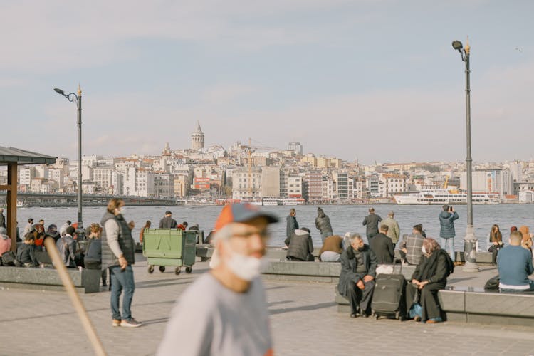 Istanbul City Skyline View From The Bay