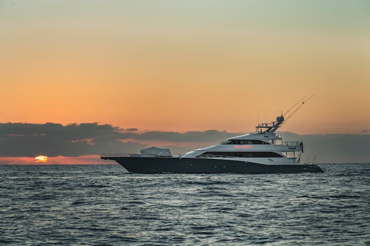 Luxury Yacht On The Sea