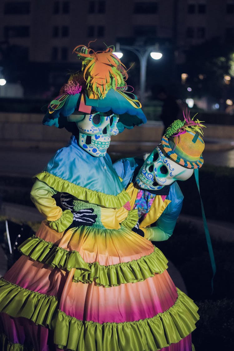 Mexican Dancers In Costumes