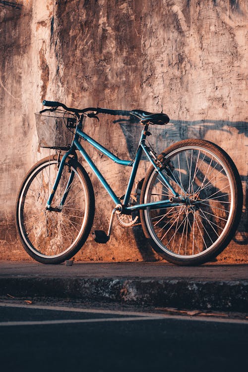 Bike with Basket near Street