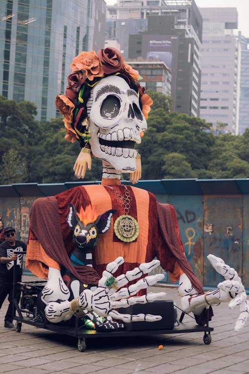 Fotobanka s bezplatnými fotkami na tému deň smrti, dia de los muertos, farebný