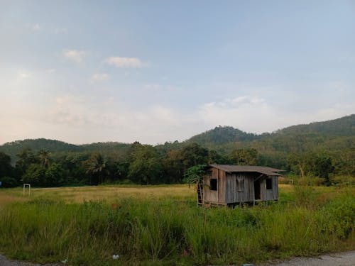 木造住宅, 田舎, 空の無料の写真素材