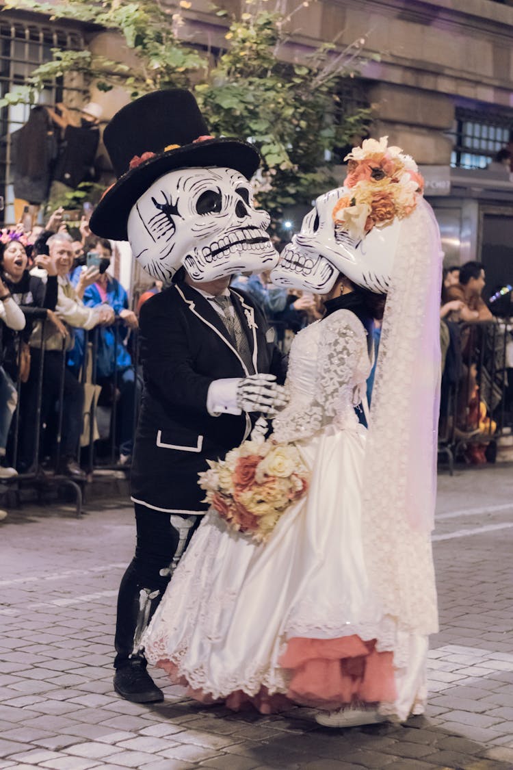 Couple Dancing On A Street