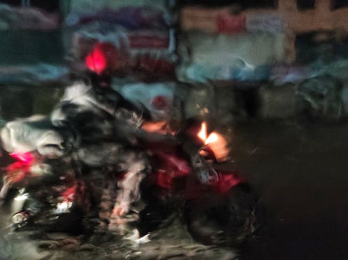 Free stock photo of bike, biker, rain