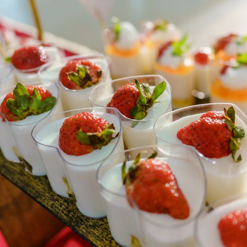Strawberry Shortcake with Yogurt Cream and Granola