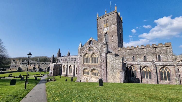 The St David's Cathedral In St. David's, Pembrokeshire, Wales