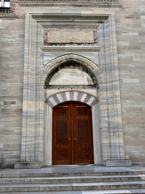 Free Explore the elegance of Istanbul's historic architecture with this ornate mosque entrance. Stock Photo