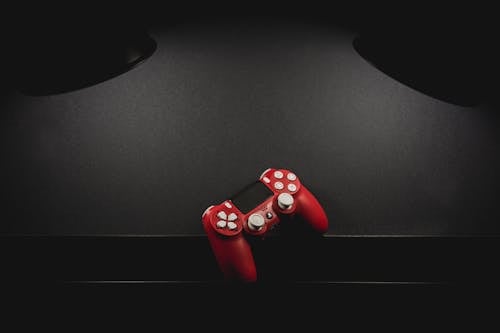 Red and White Sony Dualshock 4 Wireless Controller