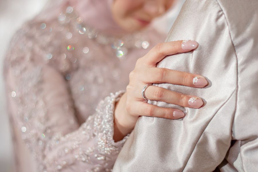 An intimate engagement moment