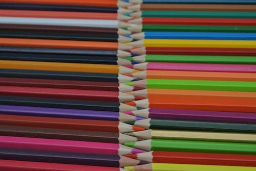 An Arrangement of Colored Pencils
