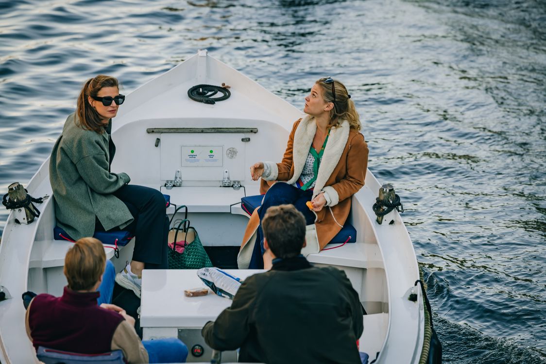 People Riding a Boat in the Canal · Free Stock Photo