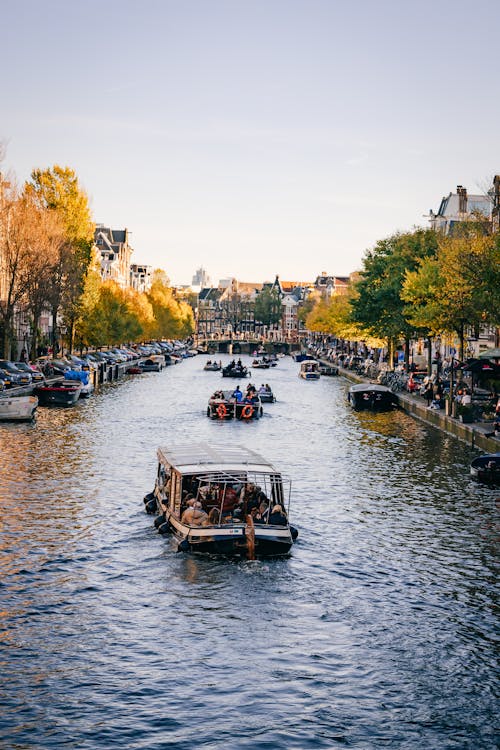 Imagine de stoc gratuită din ambarcațiuni, Amsterdam, apă