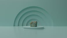 Yellow and Black Pineapple Print Cup on White Table