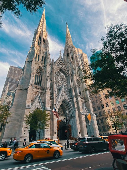 Free Low Angle Shot of the St. Patrick's Cathedral Stock Photo