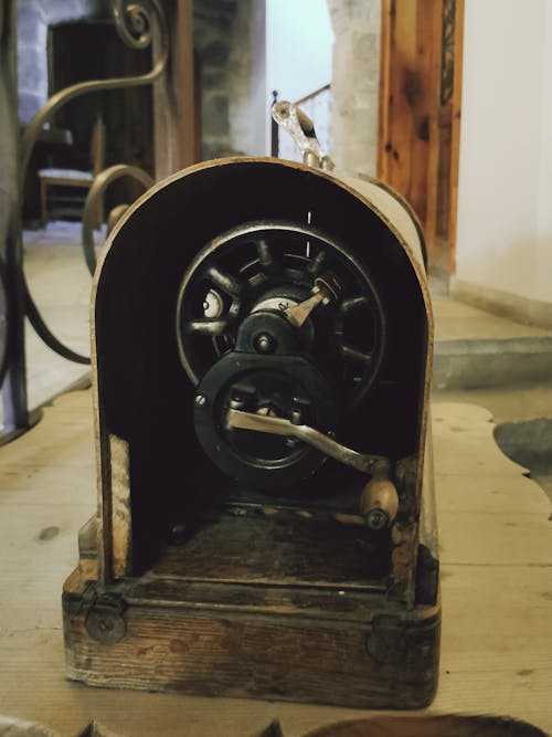 Antique Machine with a Crank