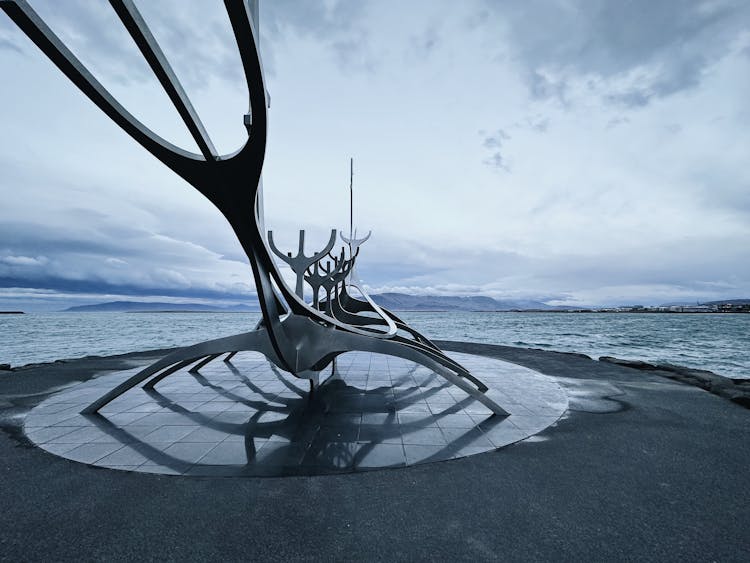 The Famous Sun Voyager Sculpture In Iceland