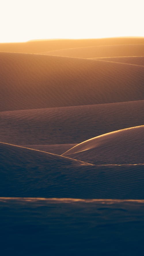 Foto d'estoc gratuïta de desert, dunes, llum del sol