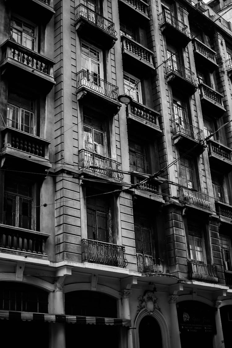 Residential Building With Balconies