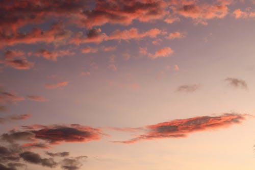Бесплатное стоковое фото с закат, небо, облака