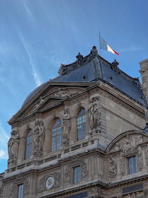 Low Angle Photography of the Louvre Museum