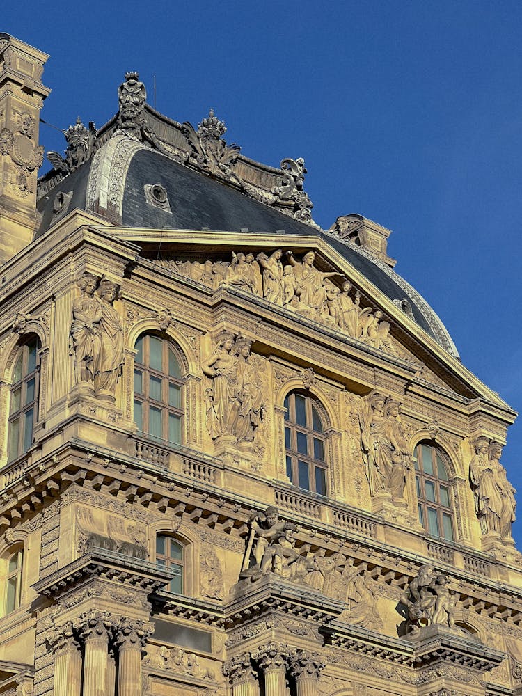 Low Angle Photography Of The Louvre Museum