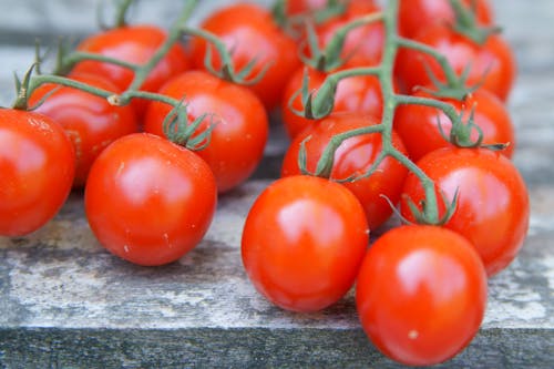 A Close-Up Shot of Cherry Tomatoes