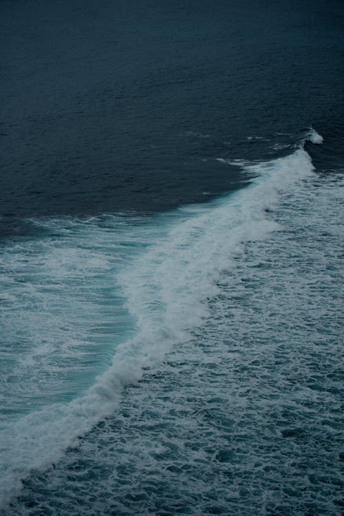 Waves Splashing in Ocean