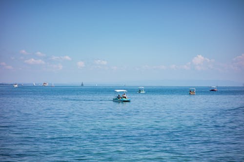 A Sailing Boats on the Sea Under the Blue Sky