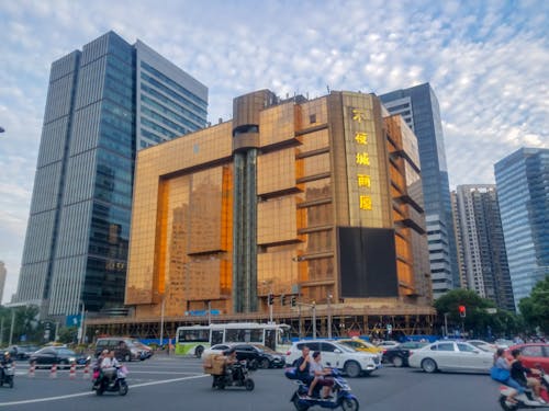 Free stock photo of building, chrome, copper