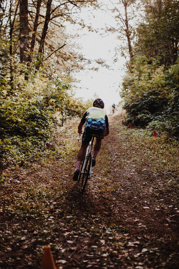 Man Riding A Bicycle