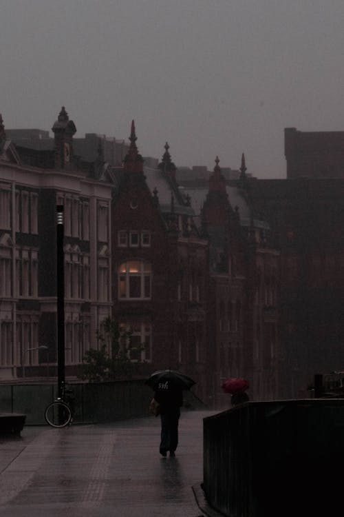 Základová fotografie zdarma na téma budovy, déšť, města