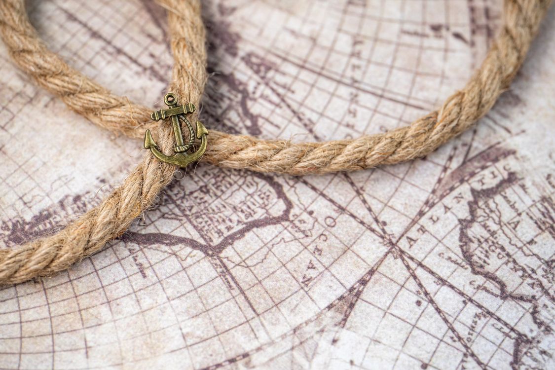 Exploration Rope Rope on a Map · Free Stock Photo