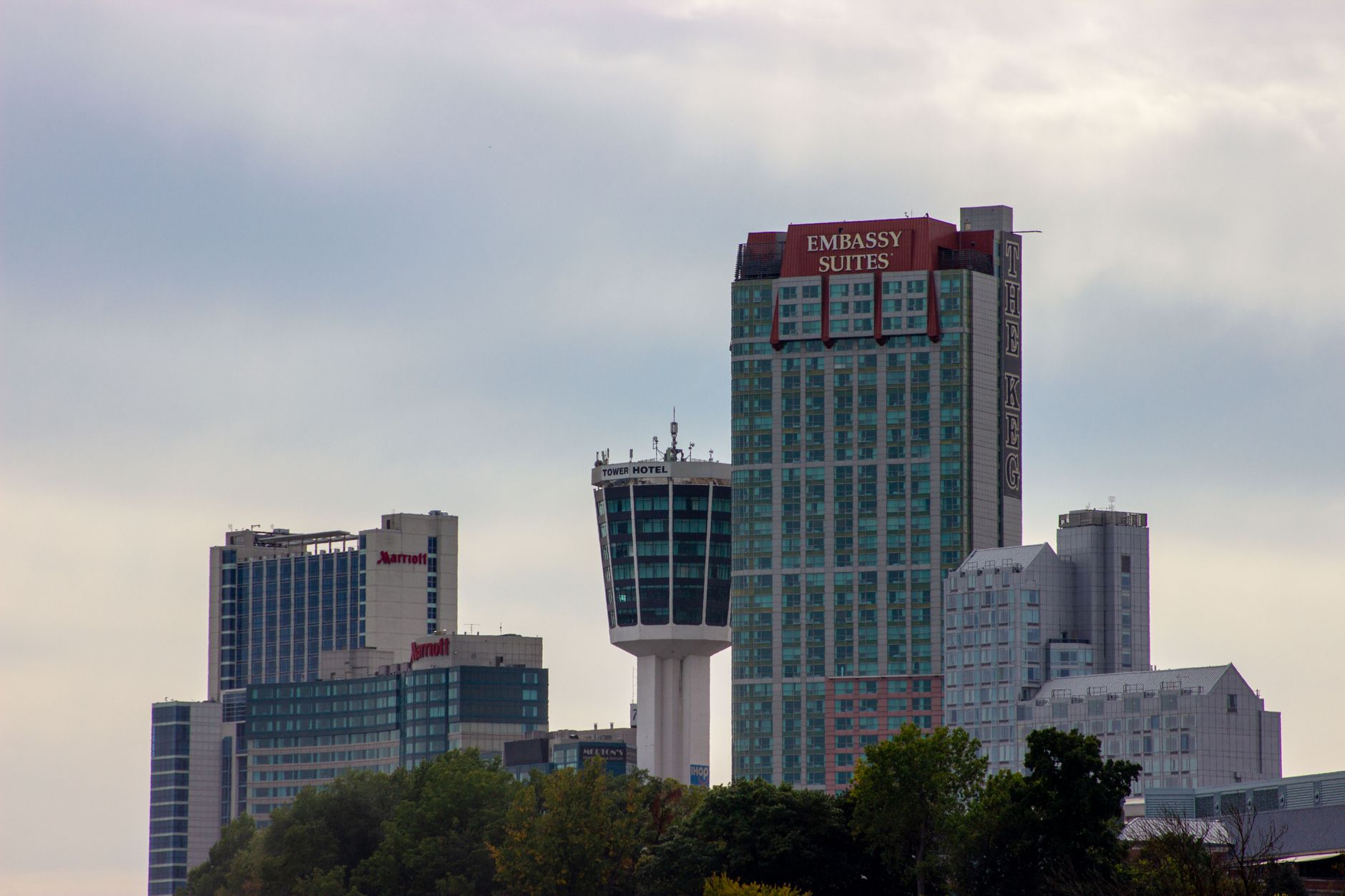 Stunning view of Niagara Falls hotels against the evening sky. Related image for Hospitality in Canada: Trends Shaping Hotels in 2026.