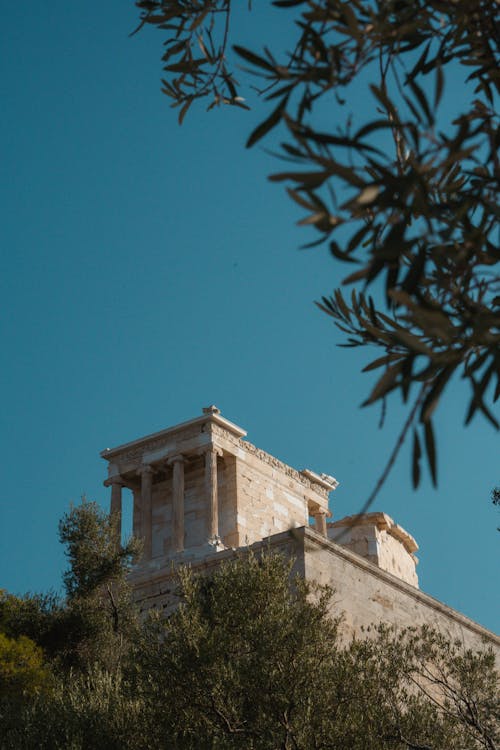 Безкоштовне стокове фото на тему «Акрополь, Афіни, блакитне небо»